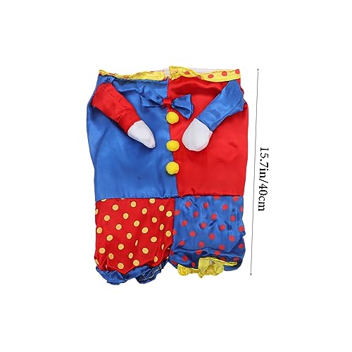 Disfraz payaso para perro talla 2XL miniatura 2
