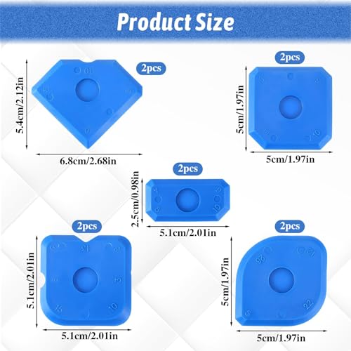 10 Stück Fugenglätter silikonfugen abzieher Silikon Abzieher Fugen Profi Silikon Fugenglätter Silikonspachtel-Silikonabzieher/Fugenabzieher für Küche,Bad,Boden,Spüle,Fenster Abdichtung