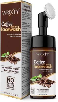 Coffee Foaming Face Wash with Built-In Face Brush For Deep Cleansing | Hydrate Skin | healthy Skin, Acne and Oil Face Wash | For Men & Women - 150ml