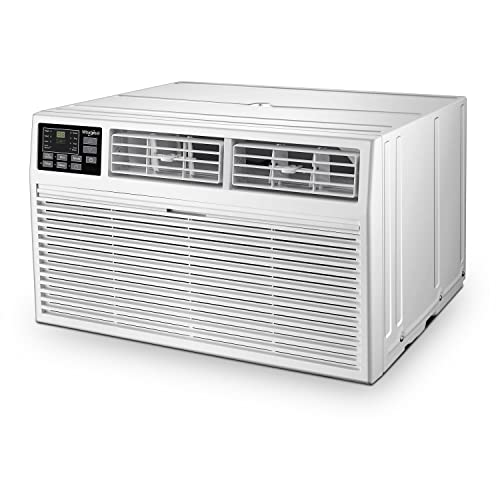 Image of Whirlpool 8,000 BTU 115V Through-the-Wall Air Conditioner & Dehumidifier with Remote Control, Wall AC Unit for Apartment, Living Room & Small /Medium Rooms up to 350 Square Feet in White