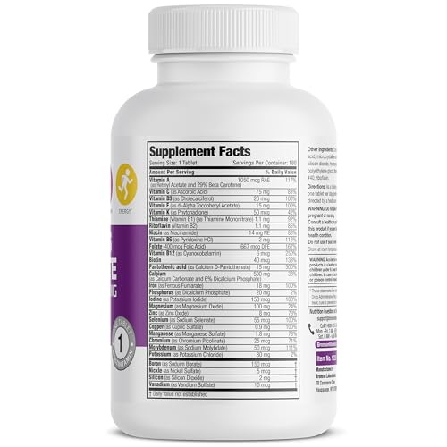 Bronson ONE Daily Women’s Complete Multivitamin Multimineral Once-Daily Multi for Active Women, 180 Tablets - Image 3