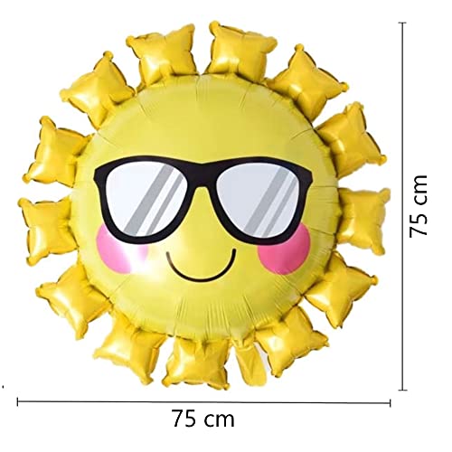 DIWULI palloncino Cool sun giallo, palloncino in