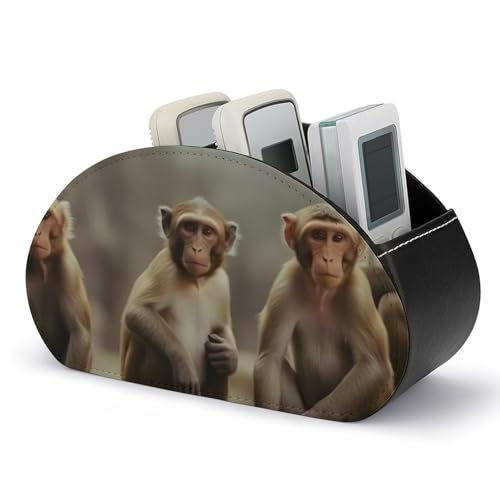 Support de télécommande en cuir pour un salon ordonné et table basse épurée - 2
