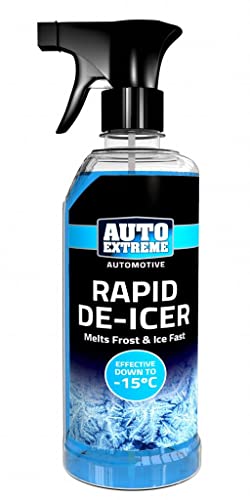 De-Icer Spray Rapid Action And Prevention Spray For Winter Snow & Ice Ideal For Re-freezing Are Car Windscreens, Mirrors, Headlights, Locks, And Gates. - Quickly Melts Ice And Frost (500ml)