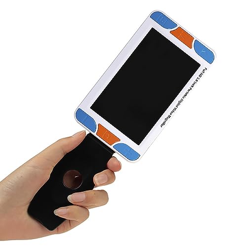 Ausilio per La Lettura Elettronico da 5,0 Pollici, Lente d'Ingrandimento Digitale Portatile, 26 modalità Colore, Ingrandimento 3-48x, Design a Doppia Fotocamera, Ausili Visivi per Persone Ipovedenti