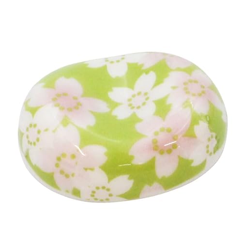 箸置き 可愛い おもしろ 御洒落 おしゃれ カトラリーレスト 陶器 キッチン雑貨 豆型 友禅文様 (柄5)