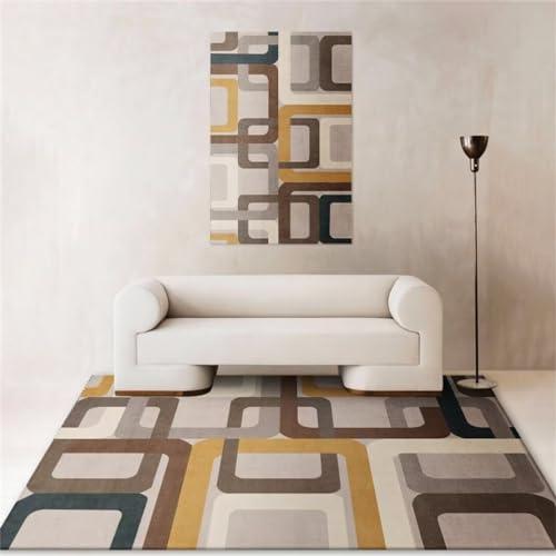 Tapis géométrique moderne salon 60x120 grand tapis de chambre absorbant - 2