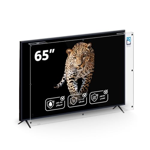 Smart Creations 65 TV Screen Protector Shatterproof Scratch-Resistant Water-Resistant HD Clear UV Protection & Anti-Reflection Fits All Flat Screens 3mm Acrylic Kid-Safe