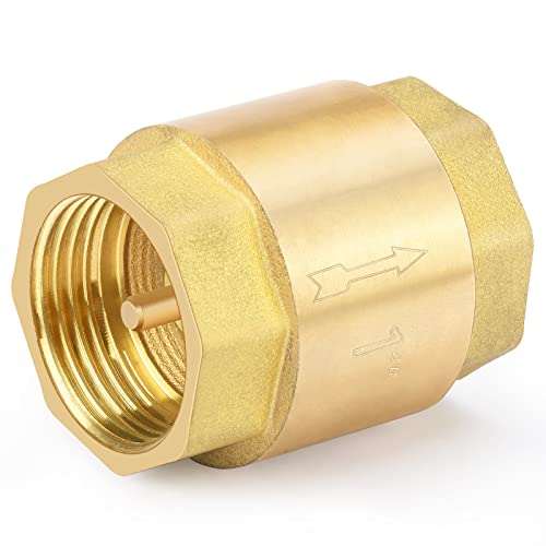 LCYGOME 1 Zoll Rückschlagventil Wasser Messing Zwischenventil 33mm LCYGOME 1 Zoll Rückschlagventil Wasser Messing Zwischenventil 33mm
