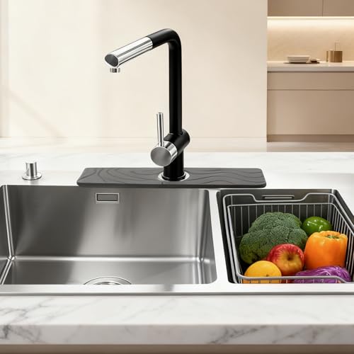 Resistente protector contra salpicaduras de diseño elegante para grifos 4