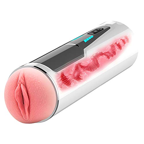 ZCY Mạstụrvạdọr Mạscụlînọs 3D Vạjînạs Sîlîcọnạ Reạlîstạs Jụgụęte Sęxụạl Hombre Adulto,con Calefaccion/Vibracion/Equipo De Masaje para La Estimulaciofn del Pęņę