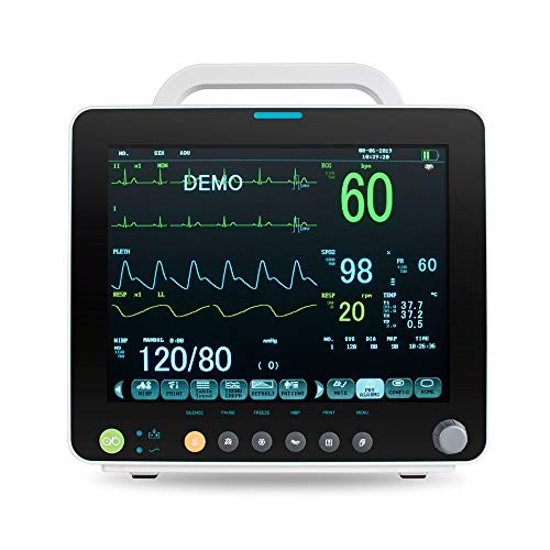 DENSHINE 12 Inch Portable Multi-Parameter V-ital S-IGN P-atient M-onitor Machine - Shipping from USA