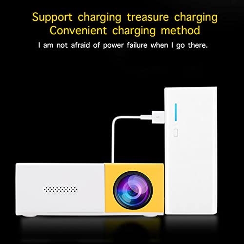 Mini projecteur LED portable avec haut-parleur intégré et interface USB HD