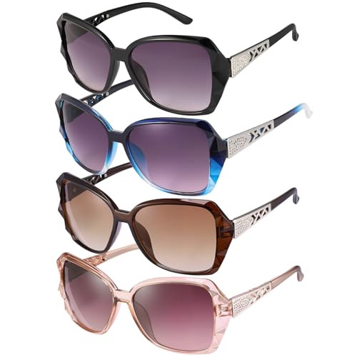 Image of Women Oversized Sunglasses UV400 Protection Lens Sun Glasses