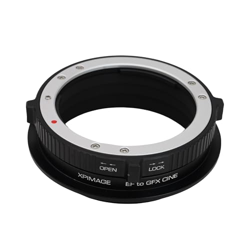 XPIMAGE Anillo Adaptador de Montura de Lente Compatible con Lentes Canon EOS EF a cámaras Fujifilm GFX GFX50 GFX100 - imagen 3