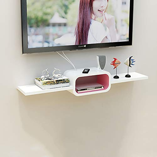 BXYXJ Étagère Meuble de télévision Mural Console multimédia TV Murale, Bois de Haute qualité 120/160/180 cm, pour Xbox One / PS4 / boîtier de câble/Console de Jeu. (Size : 120CM)