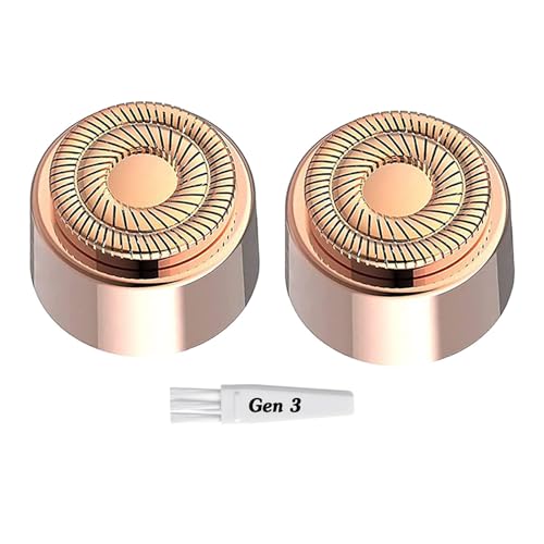 Gen 3 Replacement Heads Compatible with Flawless Facial Remover, 2 Pack