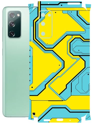 Image of AtOdds - Full Body Back Screen Guard Protector Film - Lamination Wrap Skin Sticker Compatible with Samsung Galaxy S20 FE | Scratchproof Matte Finish (YellowLane)