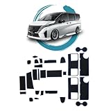 ruiya 新型 日産 セレナc28 専用 ラバーマット ドアポケット マット インテリアラバーマット 滑り止めシート 新型セレナ c28 アクセサリー ポケットマット ノイズ軽減 27枚 カスタムパーツ 引っ掻きキズ防止 (ブルー)