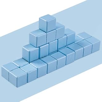 Baybee Wooden Cubes Stacking Puzzle Building Blocks for Kids 3+ Years - 60 Intellectual Challenge Board Brain Games, Educational Baby Toys