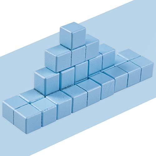 BAYBEE Wooden Building Blocks for Kids | Block for Learning 3D Building Model Pre School Puzzle Game | Shape Recognition & Stacking Toys for Boys Girls 2+ Years (Blue)