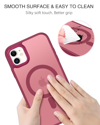 Coque iPhone 11 compatible MagSafe fine et mate BENTOBEN antichoc - 6