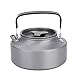 Diyeeni Teiera in Alluminio, bollitore, Grande capacità (1100 ML), teiera Resistente al Calore per teiera per Ufficio/casa/Bar/Ristorante /, Uso Esterno o casa(Manico Nero)