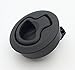 Slam Latch Hatch Round Pull Latch (OWACH AL-958-1) for Boat Deck RV Cabinet Door Drawers Replace Southco M1-61 Push-to-Close (Black, 1/4