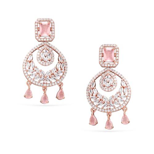 Image of Rubans Chandelier Earrings Traditional Festive Jewellery Gift for Women & Girls