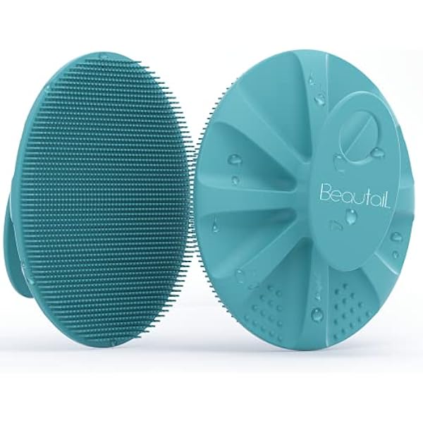 BEAUTAIL silikonowa szczotka do mycia ciała, delikatny peeling złuszczający, luffa oczyszczająca dla kobiet mężczyzn wrażliwa skóra dziecka, łatwa do czyszczenia, ładnie spieniona, bardziej