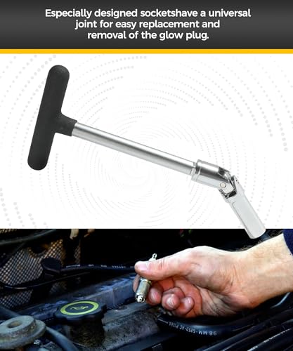 Ubog UBOG6601 4Pcs Glow Plug Removal Tool,Glow Plug Remover Kit,Car Accessories Glow Plug Socket Set,Glow Plug Extractor Kit With 3/8 Inch T-Bar,Easy Replacement And Removal Of All Popular Glow Plugs thumb #2