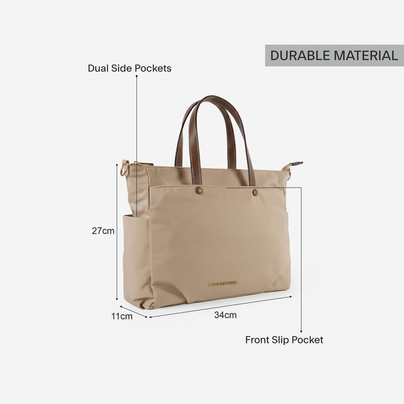 Image of Accessorize London Women's Cream Jordan Laptop Bag