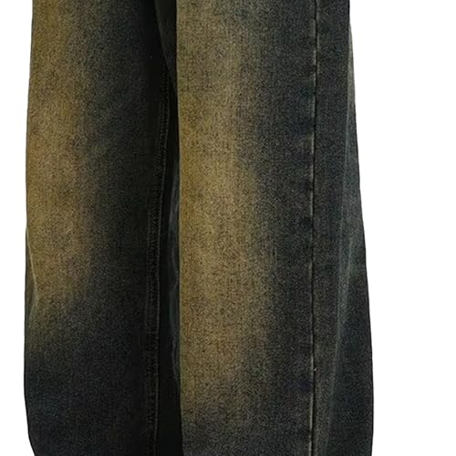 Jeans for Men Fashion Straight Leg Jeans Skater Denim Pants Casual Loose Fit Trend Streetwear Long Trousers4