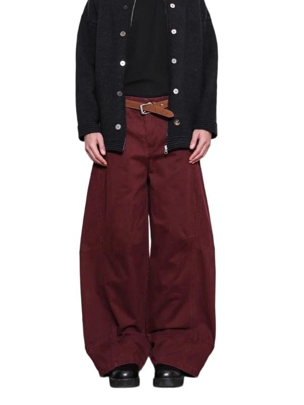 Unisex Baggy Barrel Jeans – Straight Leg Retro Denim Trousers Hip Hop Cargo Jeans