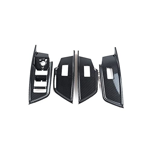 Cadre boutons lève-vitre Audi A3 8Y carbone pour masquer et éviter les rayures LHD