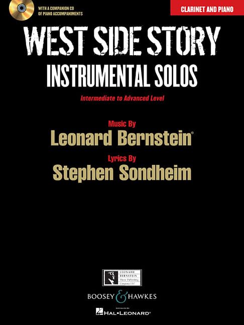 Partition West Side Story clarinette et piano avec arrangements pour duo instrumental