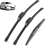 Fufizu Auto Windschutzscheibe Scheibenwischer Set für Mazda 2 Demio DJ 2015-2019, Windschutzscheibe Wischblatt Wischerblätter Scheibenwischero Zubehör