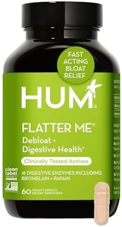 HUM Flatter Me Digestive Enzymes for Women & Men, Digestive Health Bloating Supplement with Ginger & Peppermint Leaf, Fast Acting Anti Bloat Pills Multi Enzyme for Debloating, Vegan, 60 Capsules - Image 9
