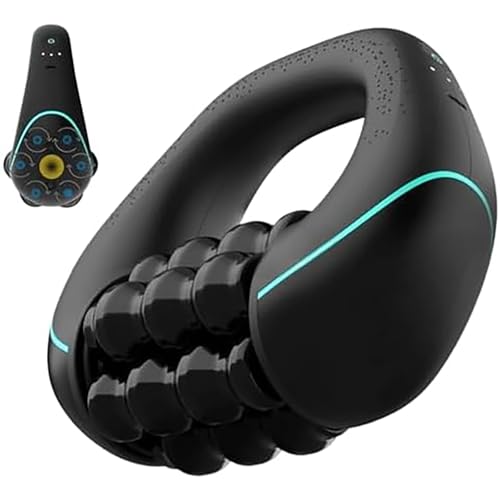 Appareil Anticellulite Électrique – Double Action Rouleaux + Vibrations, Appareil de Massage Manuel électrique avec Rouleaux de Tissus Profonds, Réduit Cellulite et...