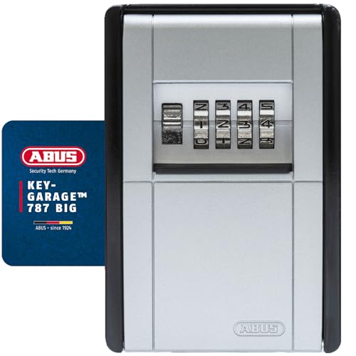 ABUS KeyGarage 787 BIG - Schlüsselbox zur Wandmontage - für bis zu 50 Schlüssel oder kleine Wertgegenstände - Schwarz-Silber ABUS KeyGarage 787 BIG - Schlüsselbox zur Wandmontage - für bis zu 50 Schlüssel oder kleine Wertgegenstände - Schwarz-Silber