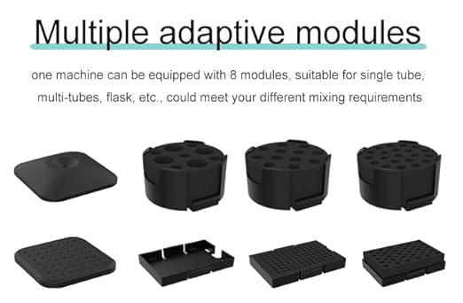 Multi Plate Vortexer Lab Vortex Mixer with 8 Modules Operating Mode Touch/Run Speed Range Touch 0-3000 RPM Run 100-3000rpm Brushless Motor LCD Display