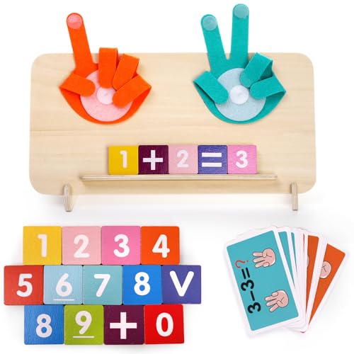 Zeayea ZE-LEARNINGNUMBERTOY-24P Educational Learning Number Toy, Finger Counting Math Toy For Early Education Teaching, Math Manipulates Supplies For Children cover