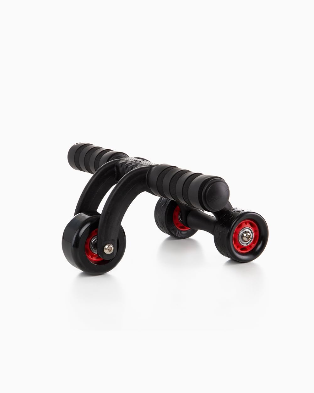 BOOMFIT Rueda Abdominal con base 3 soportes | Estabilidad extra para core | Para principiantes y rutinas de calistenia | Rodillo abdominales compacto para fitness en casa