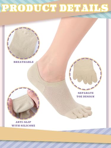 Image of Bencailor Women Toe Socks Cotton