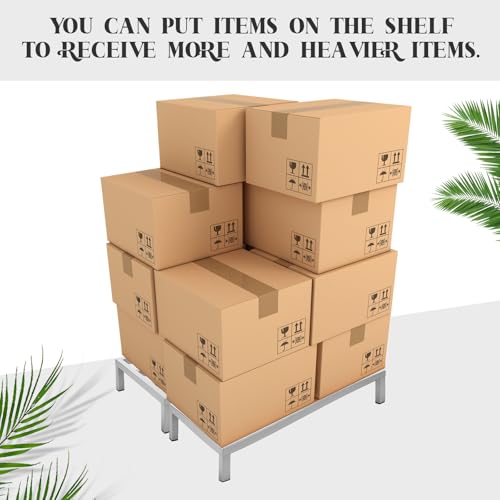 Image of MorningRo 2 Pack Dunnage Rack 48 inch Long x 20 inch Wide, 7.9 inch Height