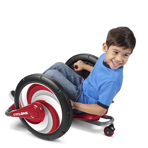 Image of Radio Flyer Cyclone, For Ages 3-7, Arm-Powered Ride On, 16 inch Wheels