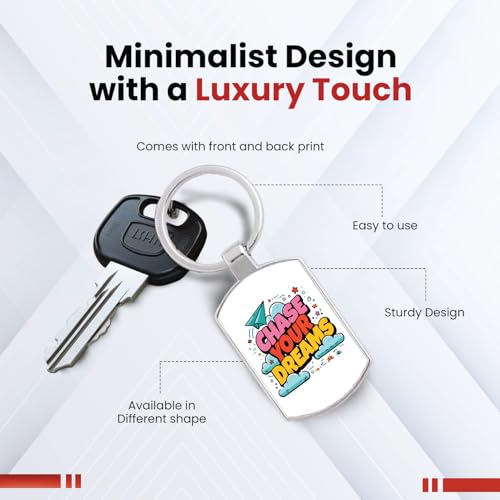 Image of Premium Printed Metal Keychain for Men & Women | High-Definition Artwork Print | Durable Key Ring for Car, Bike, Home & Office Keys | Stylish Decorative Key Holder Gift