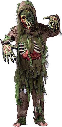 Disfraz de Esqueleto Zombie Swamp Deluxe para Niños miniatura 2