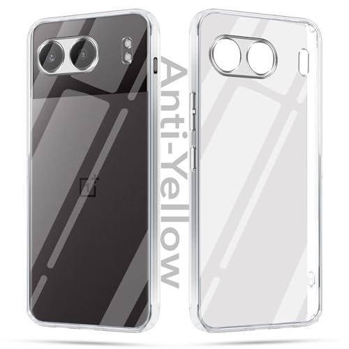 Image of Jkobi Lifetime Anti-Yellow Clear Back Case Cover for Oneplus Nord 4 (Sleek Hard Crystal | Shockproof and Camera Protection)