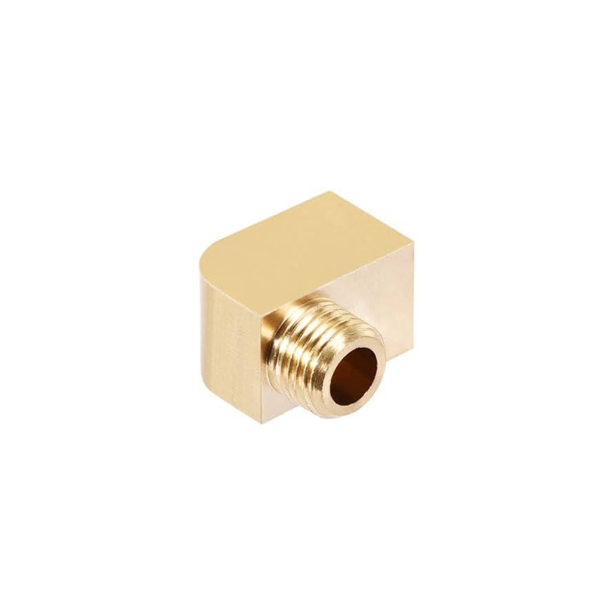 Copper 90 Degree Elbow Tee Fitting M10 Thread Connector For Hose And